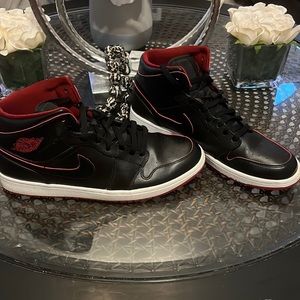 JORDAN Mens Nike Air Jordan 1 Mid GS ‘Lance Mountain Bred’ Sz 13